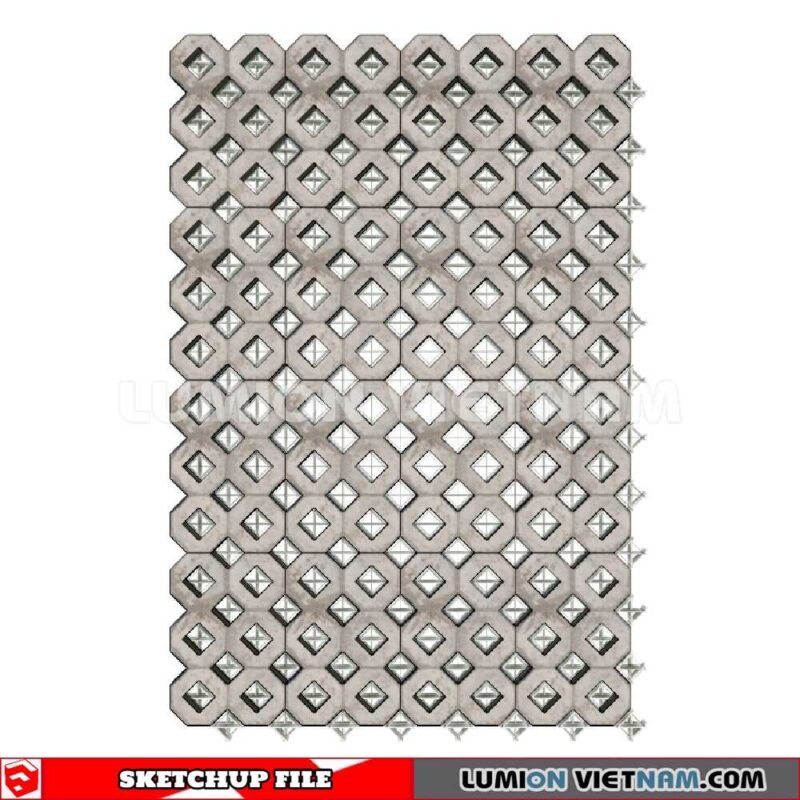 231106. Hollow Bricks Sketchup 3D Models