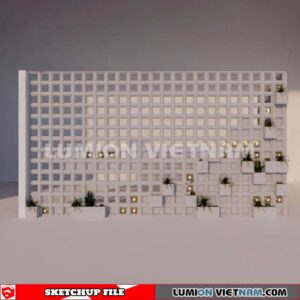 231106. Hollow Bricks Sketchup 3D Models