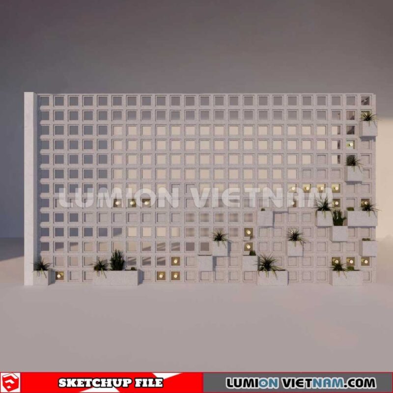 231106. Hollow Bricks Sketchup 3D Models