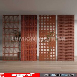 231106. Hollow Bricks Sketchup 3D Models