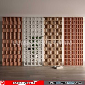 231106. Hollow Bricks Sketchup 3D Models