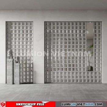 231106. Hollow Bricks Sketchup 3D Models