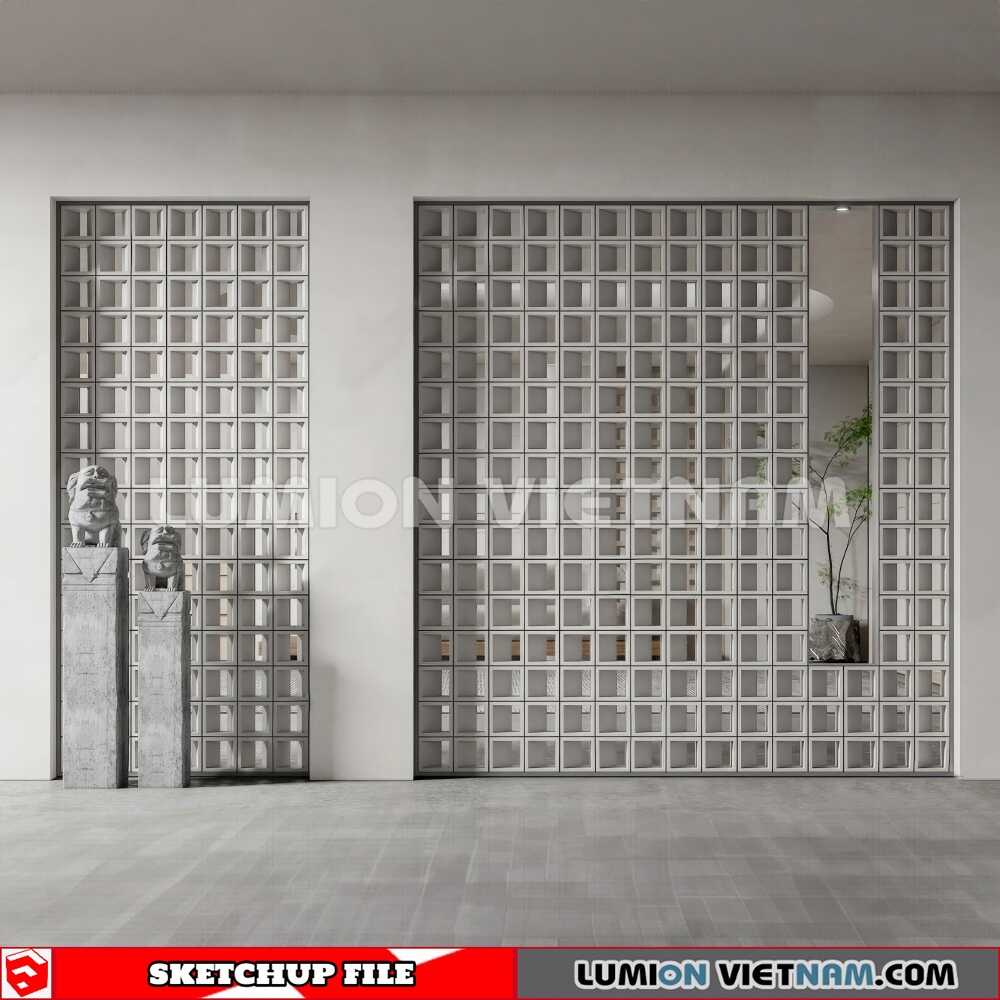 231106-Hollow-Bricks-(28)-Sketchup-Models