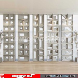 231106. Hollow Bricks Sketchup 3D Models