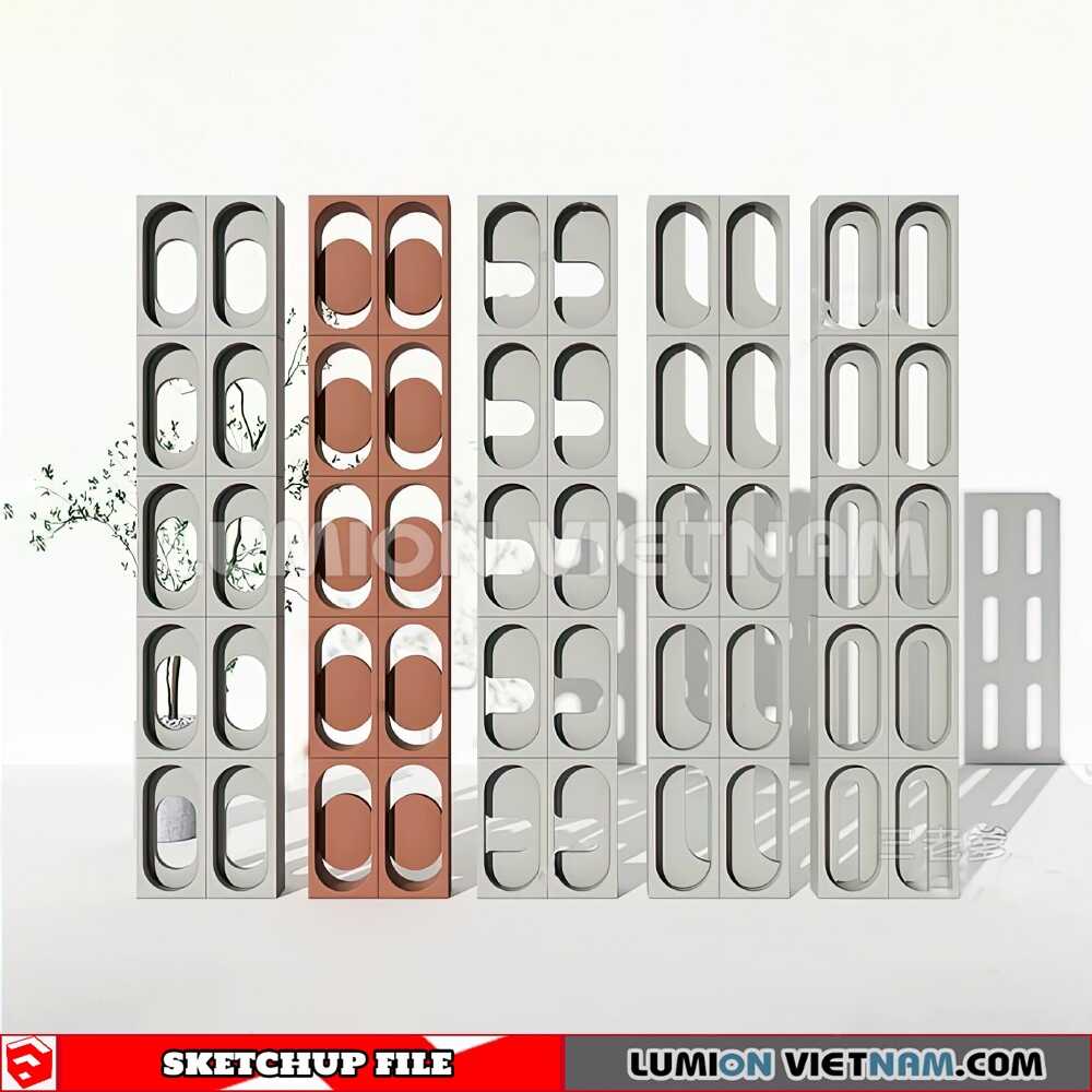 231106-Hollow-Bricks-(36)-Sketchup-Models