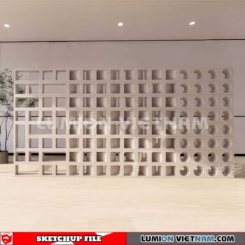 231106. Hollow Bricks Sketchup 3D Models