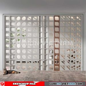 231106. Hollow Bricks Sketchup 3D Models