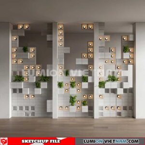 231106. Hollow Bricks Sketchup 3D Models