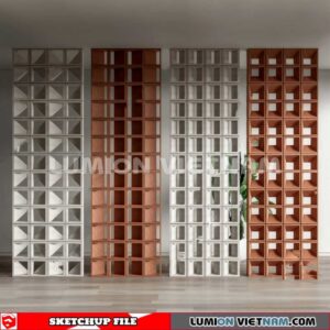 231106. Hollow Bricks Sketchup 3D Models