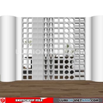 231106. Hollow Bricks Sketchup 3D Models