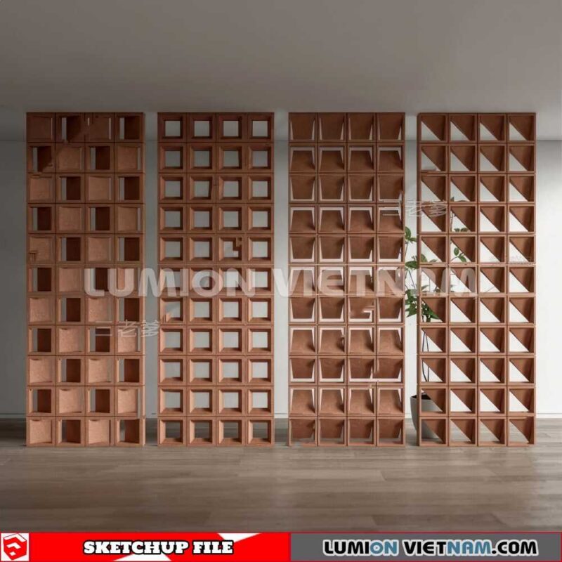 231106. Hollow Bricks Sketchup 3D Models