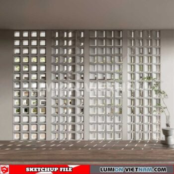 231106. Hollow Bricks Sketchup 3D Models