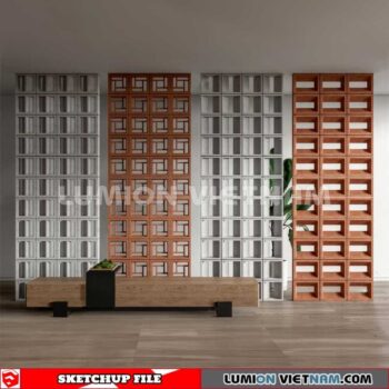 231106. Hollow Bricks Sketchup 3D Models