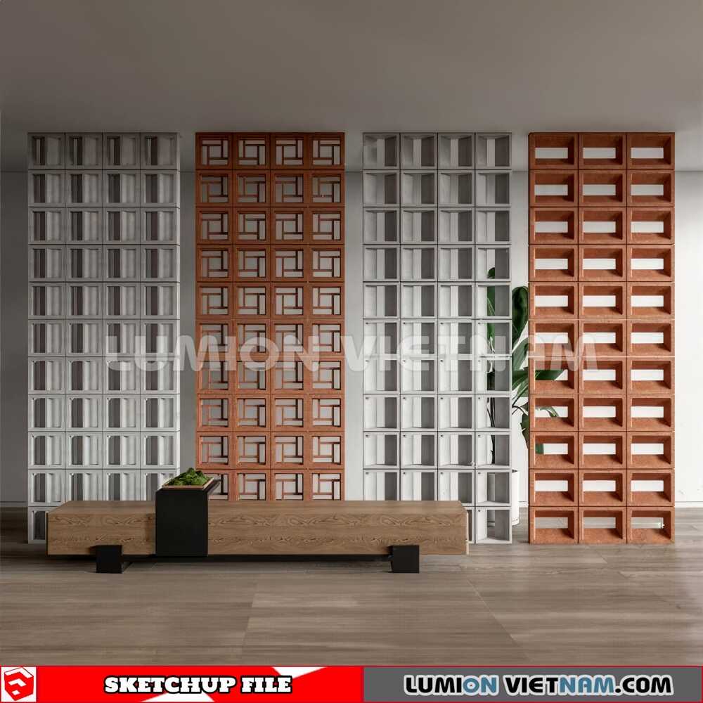 231106-Hollow-Bricks-(53)-Sketchup-Models