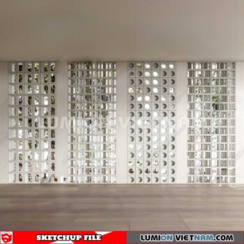 231106. Hollow Bricks Sketchup 3D Models