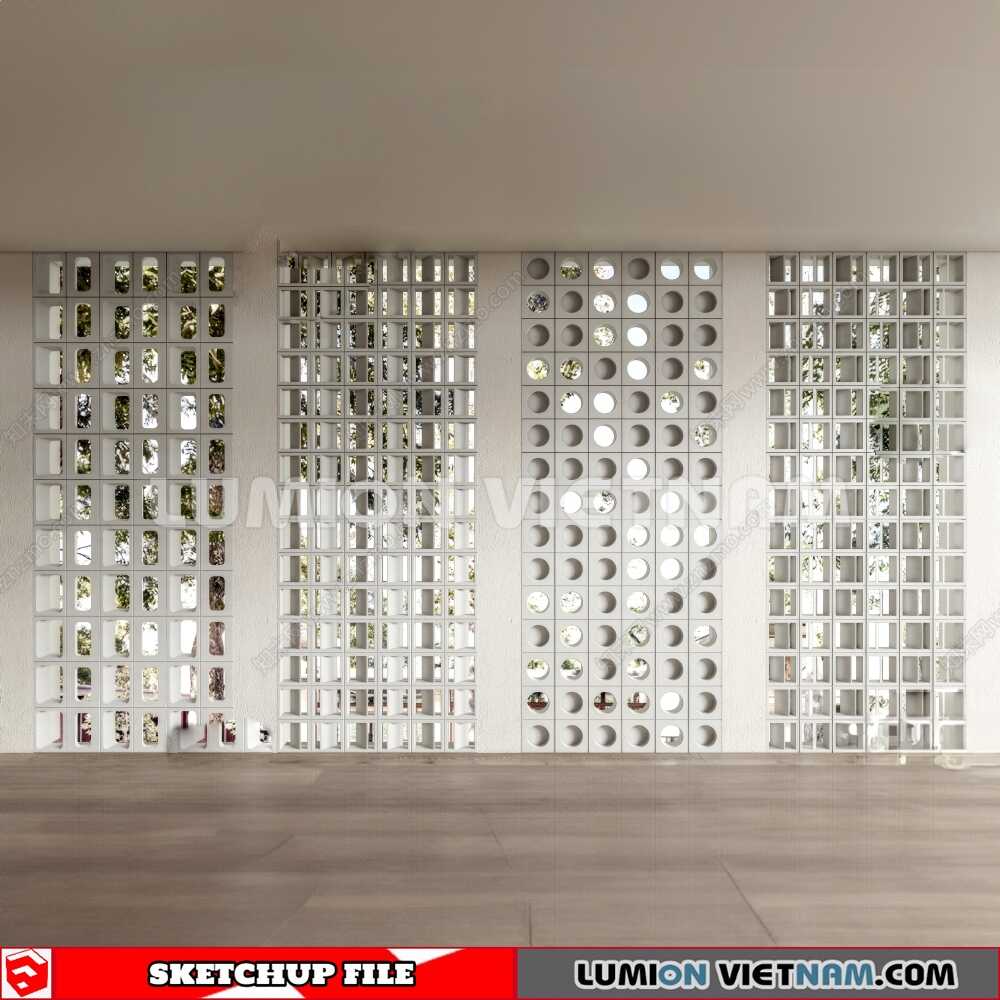 231106-Hollow-Bricks-(54)-Sketchup-Models