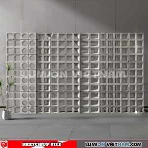 231106. Hollow Bricks Sketchup 3D Models