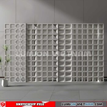 231106. Hollow Bricks Sketchup 3D Models