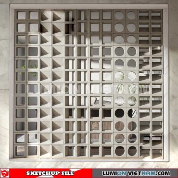 231106. Hollow Bricks Sketchup 3D Models