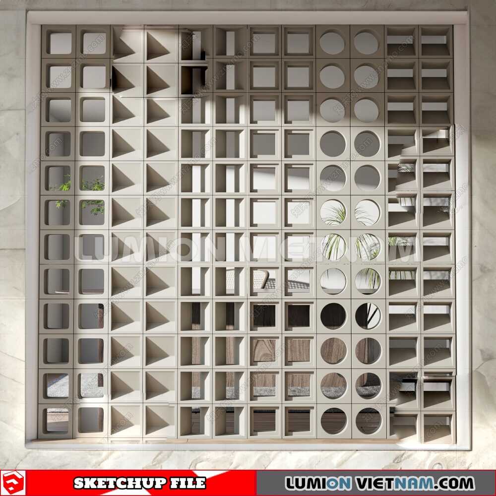 231106-Hollow-Bricks-(57)-Sketchup-Models