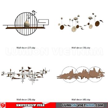 230701. Wall Decor Sketchup 3D Models
