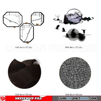 230701. Wall Decor Sketchup 3D Models