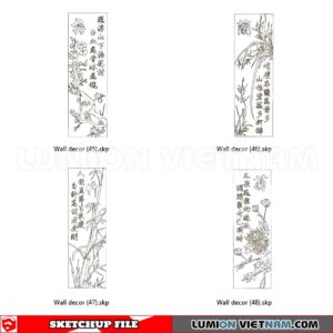 230701. Wall Decor Sketchup 3D Models