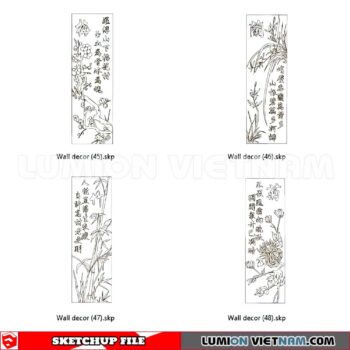 230701. Wall Decor Sketchup 3D Models