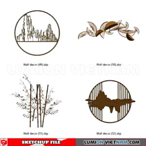 230701. Wall Decor Sketchup 3D Models