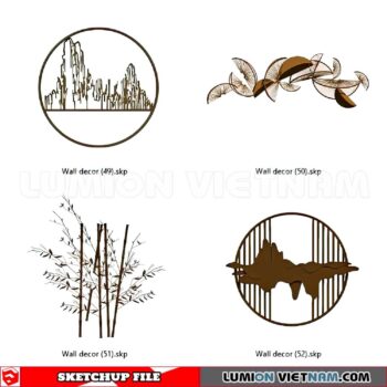 230701. Wall Decor Sketchup 3D Models