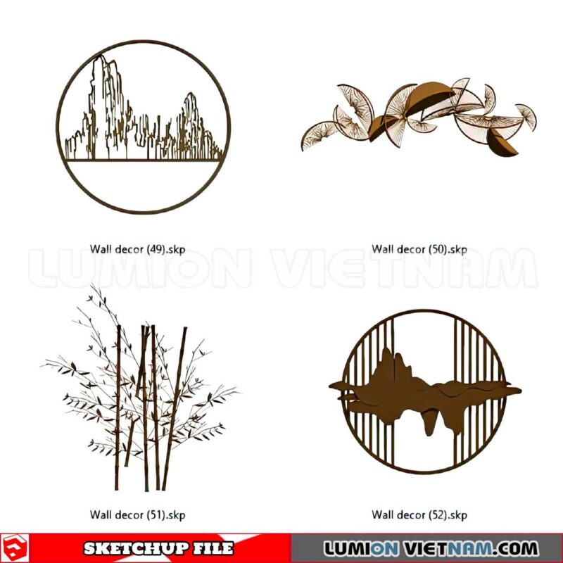 230701. Wall Decor Sketchup 3D Models