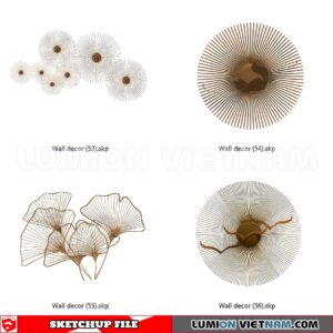 230701. Wall Decor Sketchup 3D Models
