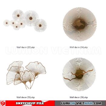 230701. Wall Decor Sketchup 3D Models