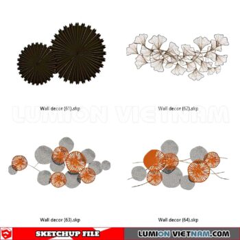 230701. Wall Decor Sketchup 3D Models