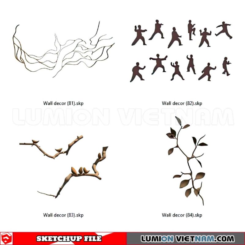 230701. Wall Decor Sketchup 3D Models