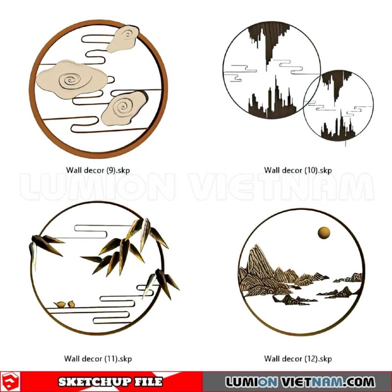 230701. Wall Decor Sketchup 3D Models