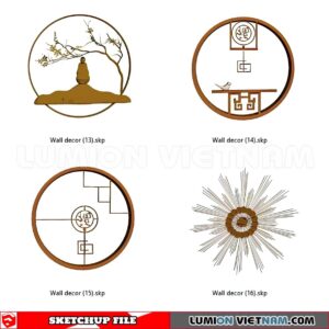 230701. Wall Decor Sketchup 3D Models