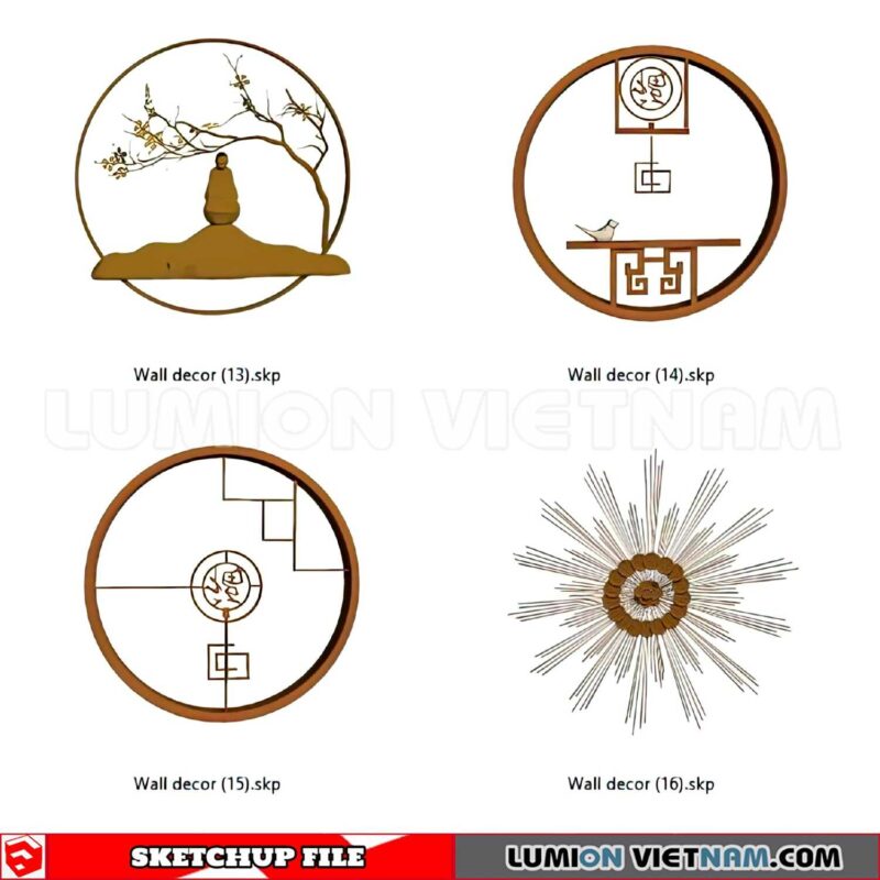 230701. Wall Decor Sketchup 3D Models