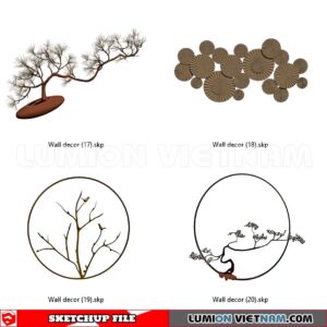 230701. Wall Decor Sketchup 3D Models