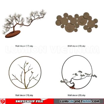 230701. Wall Decor Sketchup 3D Models