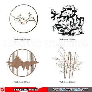 230701. Wall Decor Sketchup 3D Models