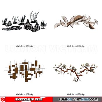 230701. Wall Decor Sketchup 3D Models