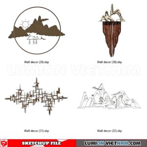 230701. Wall Decor Sketchup 3D Models