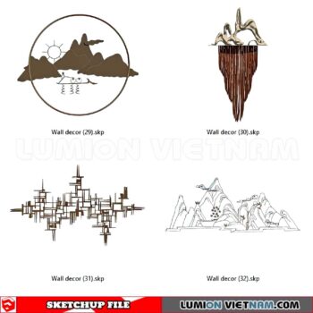 230701. Wall Decor Sketchup 3D Models