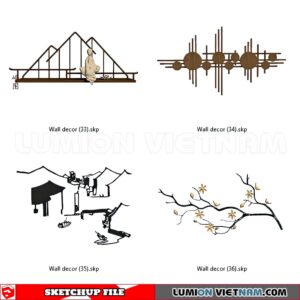 230701. Wall Decor Sketchup 3D Models