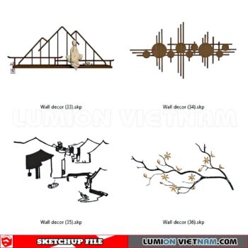 230701. Wall Decor Sketchup 3D Models
