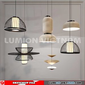230705. Ceiling light Sketchup 3D Models