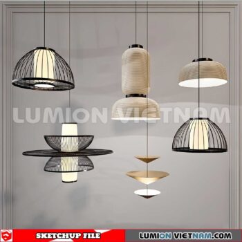 230705. Ceiling light Sketchup 3D Models
