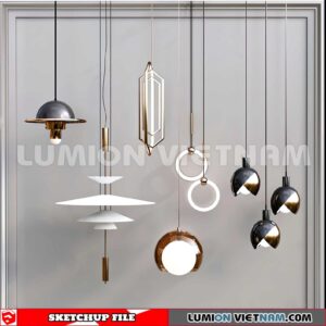 230705. Ceiling light Sketchup 3D Models