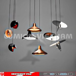 230705. Ceiling light Sketchup 3D Models